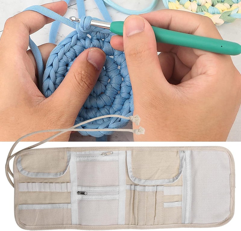 Jacksing Knitting Needles Case, Knitting Needle Storage Bag Comfortable Oxford Cloth for Storage for Household(#2) - Image 4